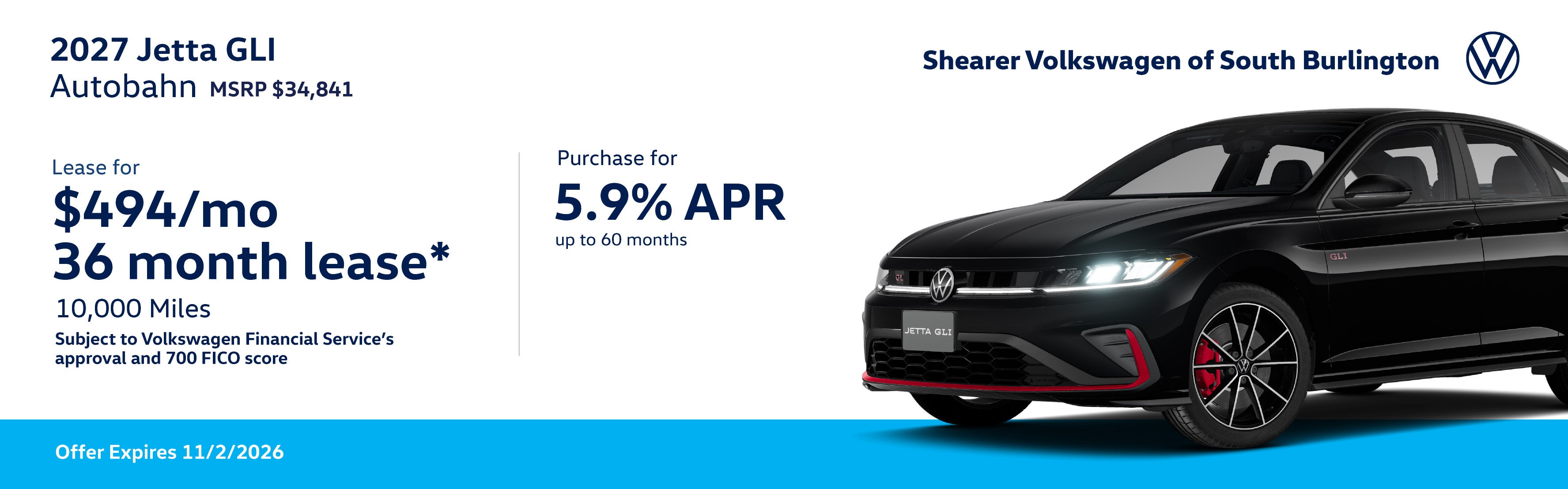 2027 Jetta GLI Specials